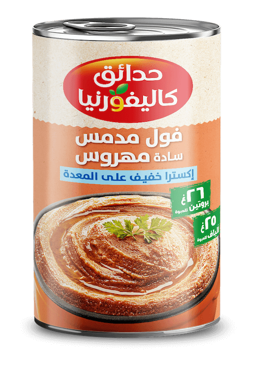 فول مدمس سادة 400 جم مهروس